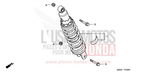 REAR CUSHION (CB600F2/F22) CB600F22 de 2002